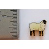 White Sheep with Black Face Lapel Hat Pin Farm 4-H