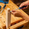 5-Piece Tang Chisel Set Woodworking w/Honing Guide & 2-Sided Sharpening