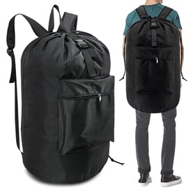 90L Large Capacity Laundry Bag Dirty Laundry: Nizirioo Laundry Bag with 2 Padded Shoulder Straps Waterproof Laundry Bag Foldable Dustproof Laundry Bags for Dirty Laundry Duffel Bag Backpack