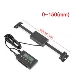 Digital Readout Linear, DRO 0-150mm/0-6inch Accurate Digital LCD Digital Readout Lathe Linear Scale for Milling Machines