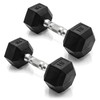 CAP Barbell CAP Barbell 15 LB Pair Coated Hex Dumbbell
