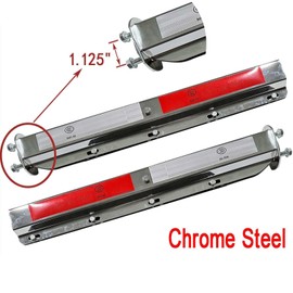 BST BSSP 2PCS Black Straight Loaded Mud Flap Hanger Bracket Set&Semi Truck Trailer Duty Mud Flap 24"x30",1-1/8" 1.125" Bolt Spacing,Commercial Truck Heavy Duty HD Mudflap, Right & Left Side