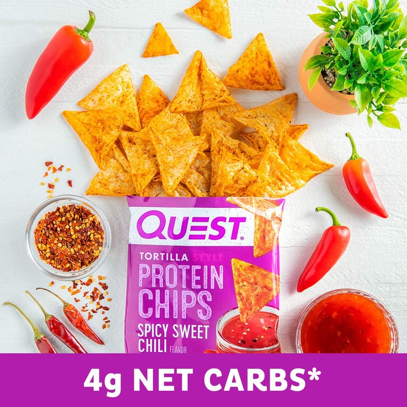Quest Nutrition Spicy Sweet Chili Tortilla Chip, 19g Protein, 4g