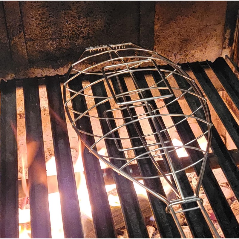 Besuguera Large Fish Grill Basket - Open Fire Cooking Basque