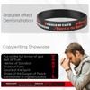 xiheer Armor of God Silicone Wristband Bracelets Ephesians 6: 10-18