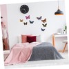 Tofficu 1set Luminous Butterfly Wall Decals Realistic Stickers for Home
