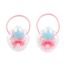 Sanrio Kids Accessories Shakashaka Ponytail Holder Set of 2 My Melody My Melody, 1.4 x 1.2 x 0.3 inches (3.5 x 3 x 0.7 cm), Character 910058 SANRIO