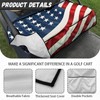 Generic Golf Cart Seat Covers - Red/White/Blue - Polyester, Spandex
