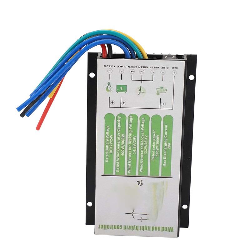 Wind Solar Hybrid Charge Controller 12V 24V Battery Auto PWM