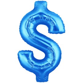 Betallic 15851BB DOLLAR SIGN $ -BLUE MEGALOON, 40"