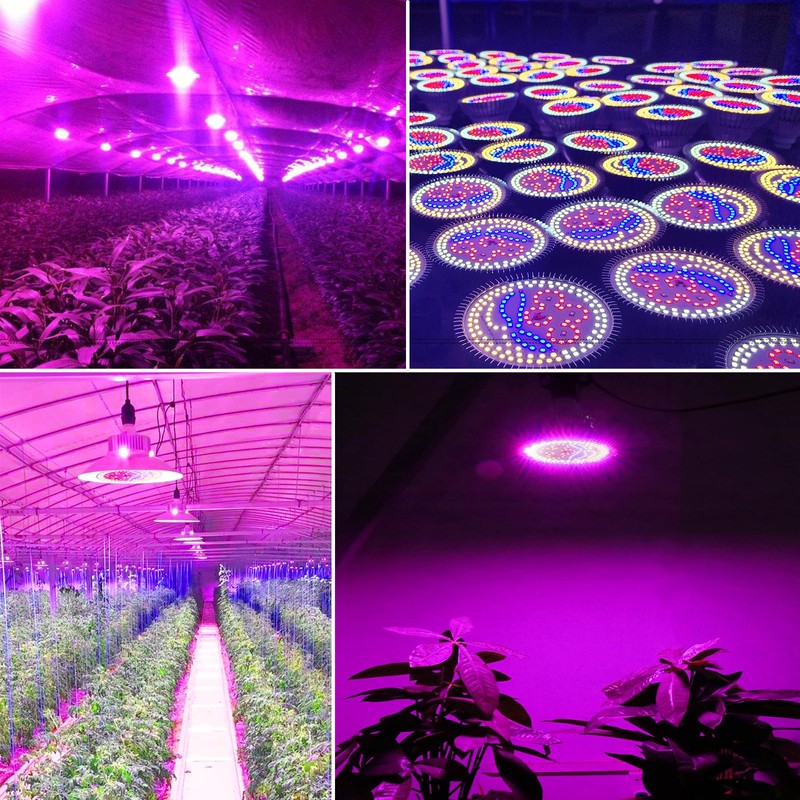 highydroLED 156-LED Full Spectrum Plant Light, E27 Grow Bulb for