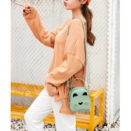 A-QMZL Girls Handbags Mini Shoulder Bag Little Girls Crossbody Bag Cute Stylish Casual Bag Messenger Bag Multiple Back Methods Large Capacity Handbag for Girls Kids Toddler (green)