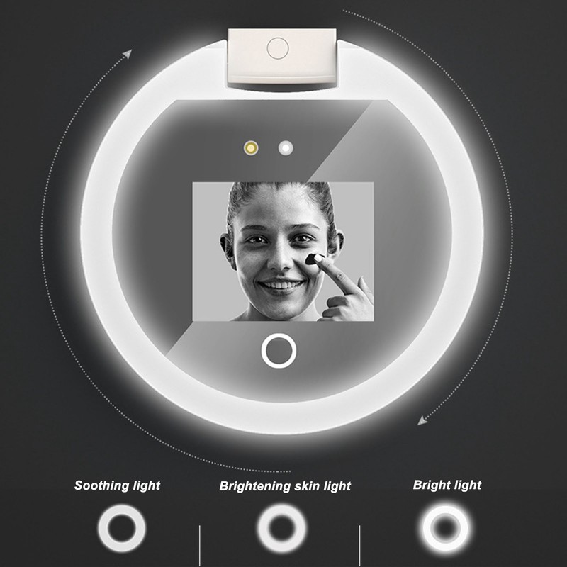 UV Mirror Sunscreen Testing Camera with Light 2X Magnification Travel