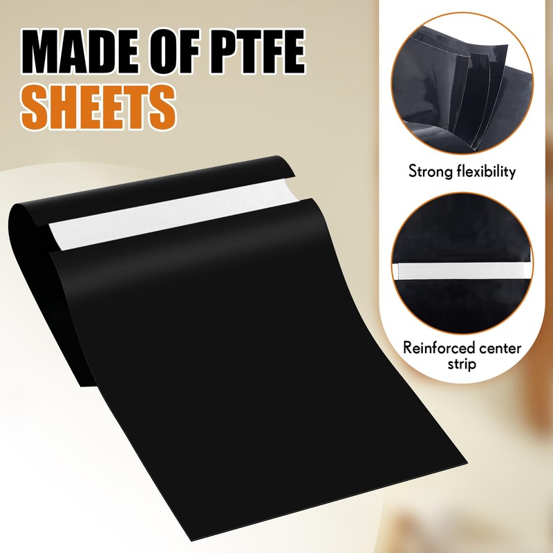 Teenyyou 5 Pcs 27.5 x 11 Inch PTFE Release Sheets
