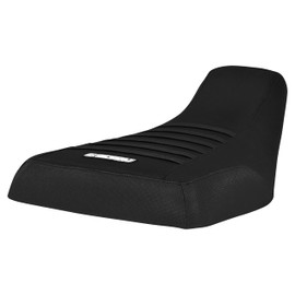 Enjoy Mfg Seat Cover - Compatible Fit for 2000-2006 Honda TRX Rancher 350 (Black Sides & Ribs) #355 (Black/Black/Black)