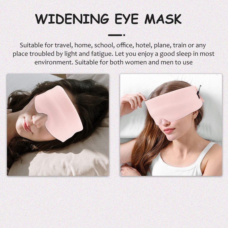 Totority Men's and Women's Full Blackout Sleep Mask Comfortable No-slip