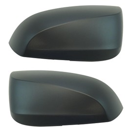 TRQ 2 Piece Driver and Passenger Side Mirror Cap Set Black Textured Compatible with 2016-2017 Toyota Tacoma