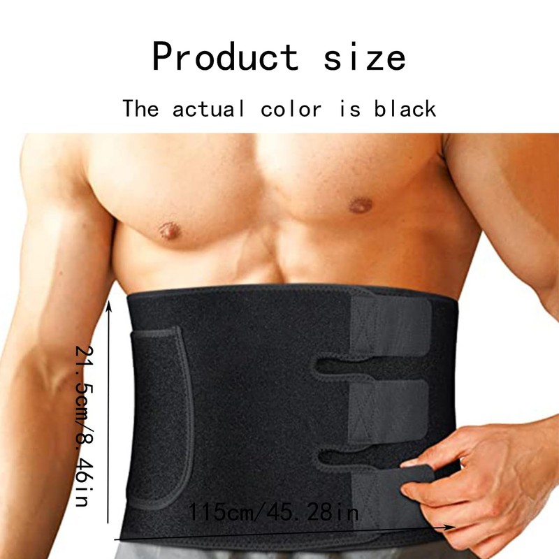 LQUCWEPP Waist Trimmer,Adjustable Ab Trainer Belt for Back Support,Training &