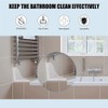 Lrtzizy 2PCS Clear Acrylic Corner Splash Guards Shower Bathtub Splash