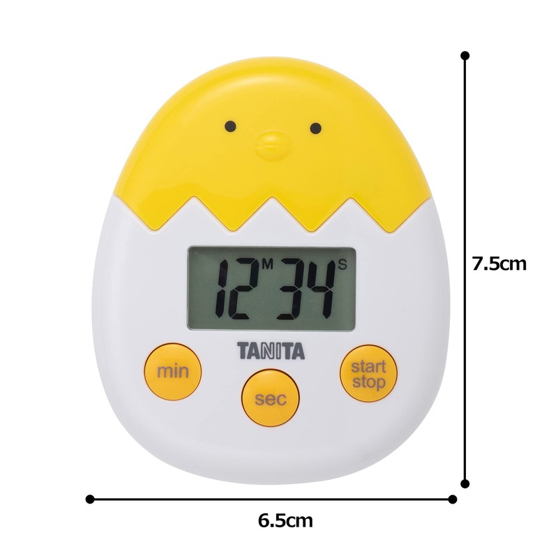 Tanita TD-419-YL Timer, 100 Minute Meter, Yellow