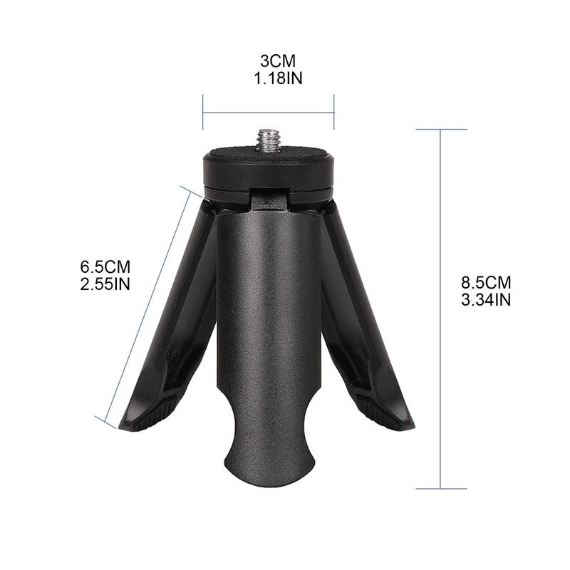 Portable Desktop Mini Tripod with 1/4" Screw Hole Desktop Stand