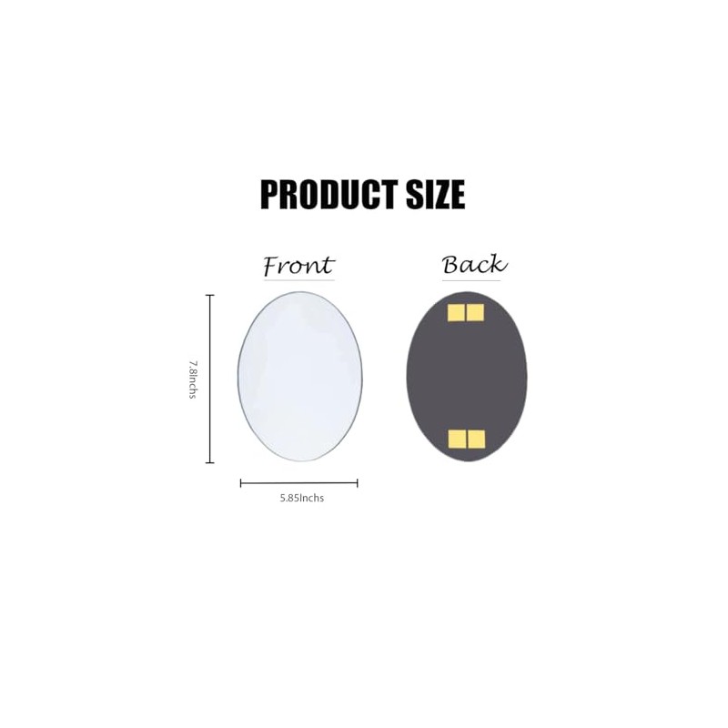 Toilet Mirror for Wiping Kids Compact and Convenient Bathroom Mirror