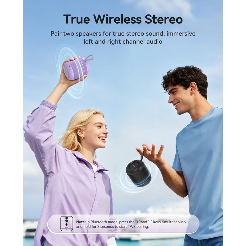 ORICO Portable Bluetooth Speaker, 27H Playtime, IPX5, Wireless, Small