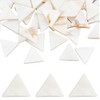 SUNNYCLUE 1 Box about 84Pcs White Flat Shell Beads Mother
