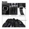 Sports Drawstring Backpack – Water-Resistant Gym Bag with Shoe Compartment