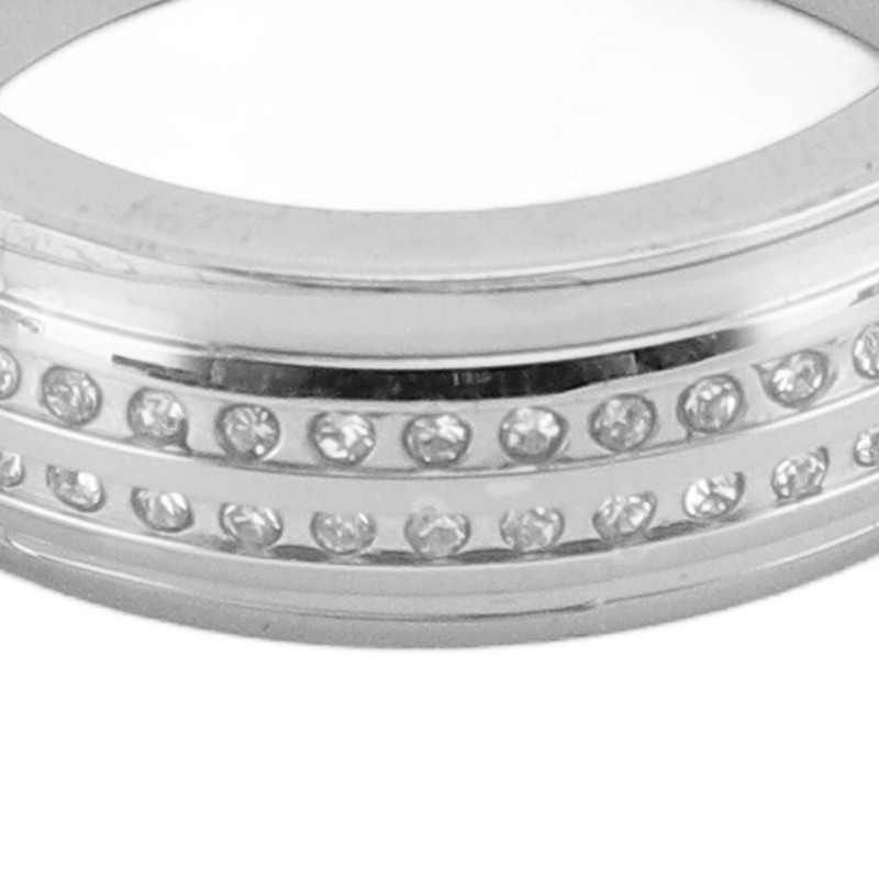 Smart Activity Tracker Ring With Charging Case Rhinestone Decorative IP67