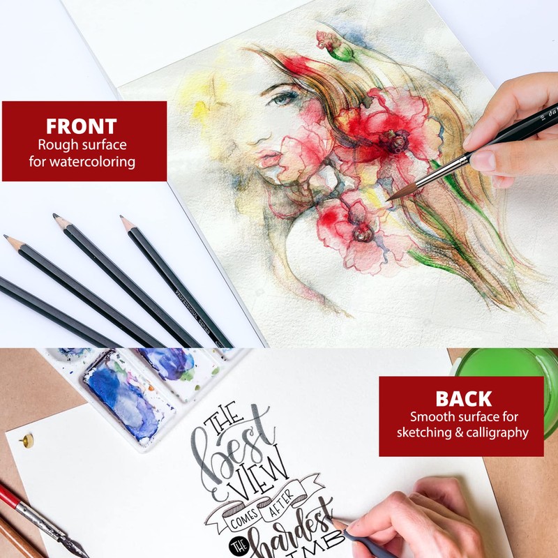 NUCASSO Watercolour Paper Pad A4 x 30 Sheets – Natural