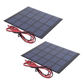 5V 500mA Solar Panel Cell Power Module with 2pcs,High Conversion Efficiency, Snow Proof and Wind Proof for Solar Lawn Lights, Solar Cell Phone Charger
