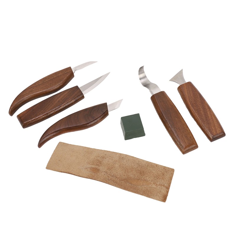 Walnut Wood Carving Knife Non Slip Comfortable Wood Carving Whittling
