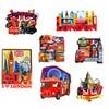 Set of 7 London Wooden Fridge Magnets - Iconic UK England London Landmark Souvenirs
