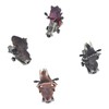 4Pcs Dinosaur Motorbike Toy Motorcycle PVC Pull Car Home Decoration