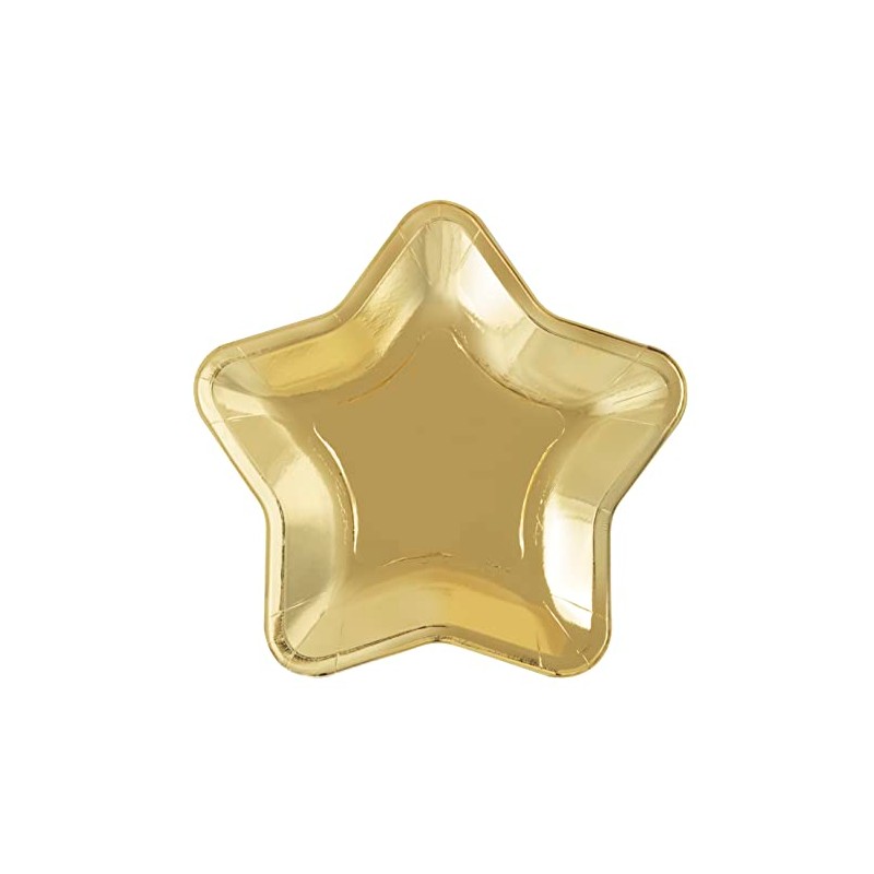 Modern Christmas Party Supplies (Star Shaped Appetizer Plates - 8ct)