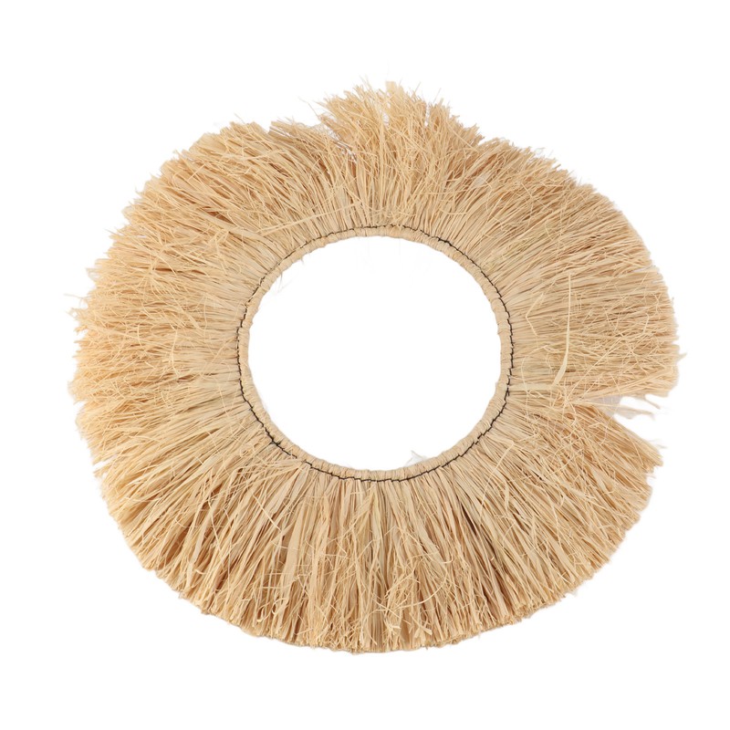 Raffia Wall Decor Portable Textured Appearance Wall Hanging Environmental Friendly
