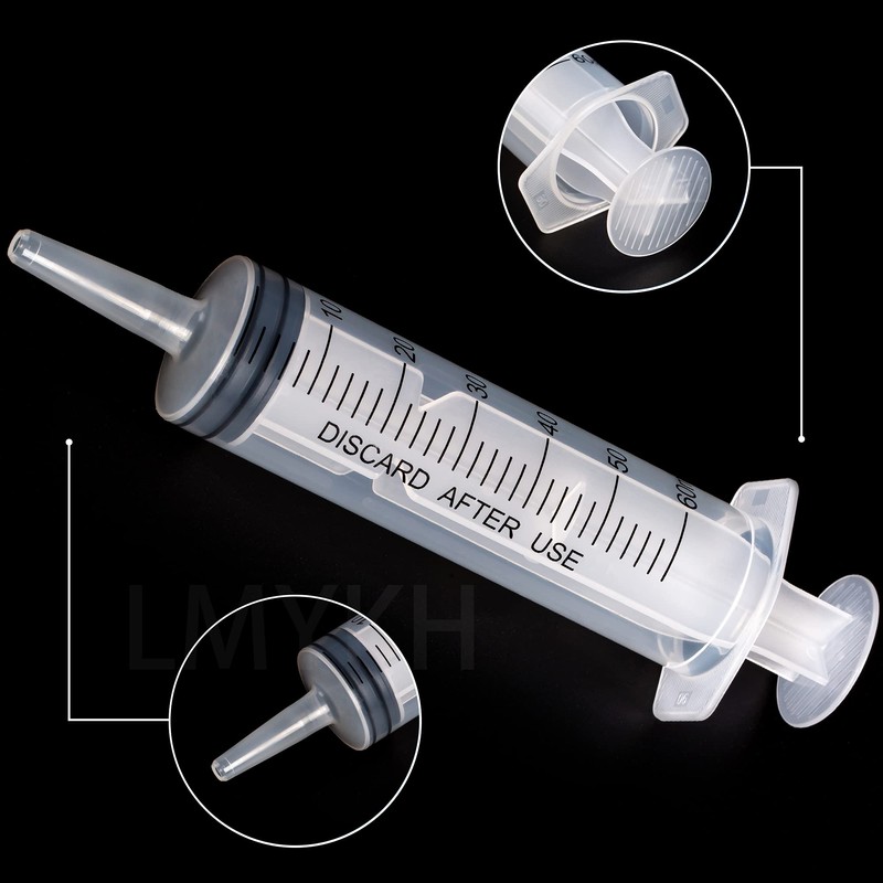 60 ml Large Syringe with Hose for Scientific Laboratories, Garden