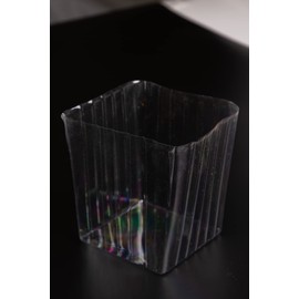 Clear Plastic Liner Inserts for Wood Boxes and Planters (5”x 5.75”) (Sell in Pack of 12) (to fit Square 6" Planter) (L060606)