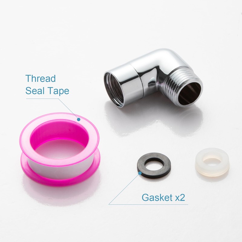 OFFO - Adaptador de cabezal de ducha, adaptador de codo