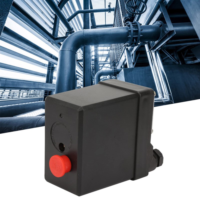 CYTGROUPER 75~175 psi Air Compressor Pressure Control Switch,G1/4in Single Hole