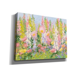 Epic Graffiti 'Garden Pastels I Blue Sky' by Shirley Novak, Canvas Wall Art, 26"x18"