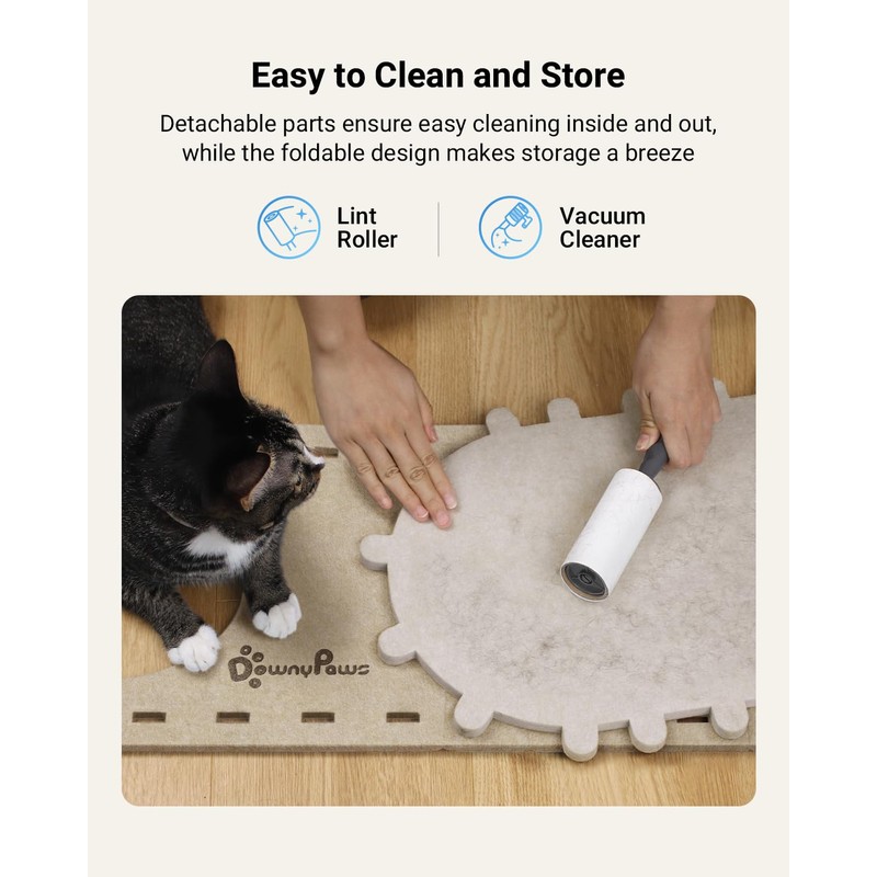 DownyPaws Cat House for Indoor Cats, Cat Bed Cave for