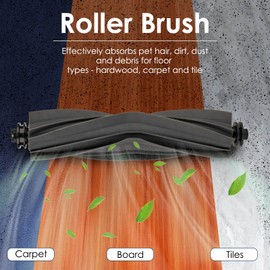 Pack of 2 X40 Ultra Main Roller Brushes Compatible with Dreame X30 Ultra/ X40 Ultra/ L10s Ultra/ L20 Ultra/ L10s Pro Ultra/ L10s Plus/ L10s Pro Gen 2/ L30 Ultra/ L40 Ultra D10s Plus Multi-Surface