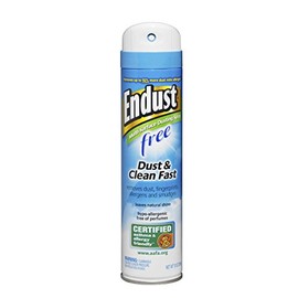 Endust Fragrance Free Hypo-Allergenic Dusting and Cleaning Spray, Hypo-allergenic, Fragrance Free, No Flavor, 10 Fl Oz