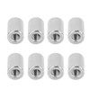 20Pcs Coupling Nut Round Rod Connector 304 Stainless Steel Female