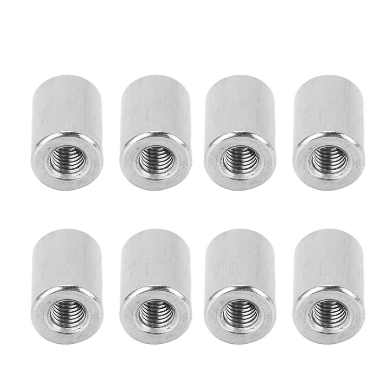 20Pcs Coupling Nut Round Rod Connector 304 Stainless Steel Female