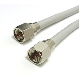 BS/CS/Terrestrial Digital/Digital Broadcasting Coaxial Antenna Cable 0.5m S4C Double-ended F-Type Screw Fixed Type