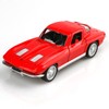 TOKAXI 1/36 Scale 1963 Chevy Corvette Diecast Cars Models,Pull Back