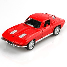 TOKAXI 1/36 Scale 1963 Chevy Corvette Diecast Cars Models,Pull Back Vehicles Toy Cars,Cars Gifts for Boys Girls